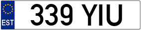 Trailer License Plate